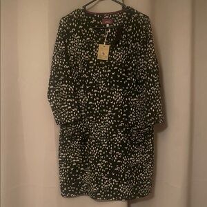 Joules Black and Cream Patterned Garment